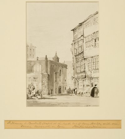 كنيسة سانت توماس أ بيكيت (ألوان مائية (غسيل) على ورق) بواسطة توماس مايلز ريتشاردسون